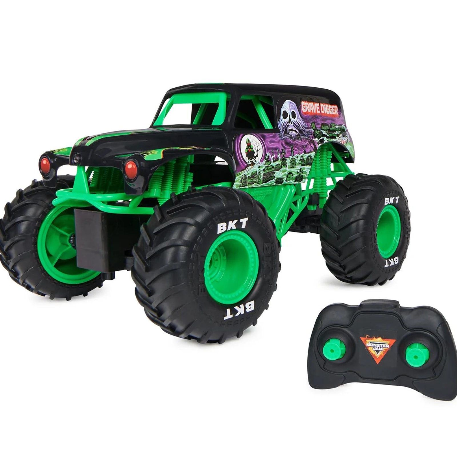 Monster Jam, Official Grave Digger Remote Control Truck 1:15 Scale, 2.4GHz.