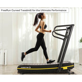 Fortis Free Runner Curved Manual Treadmill Home Gym Walk & Run Cardio Equipment