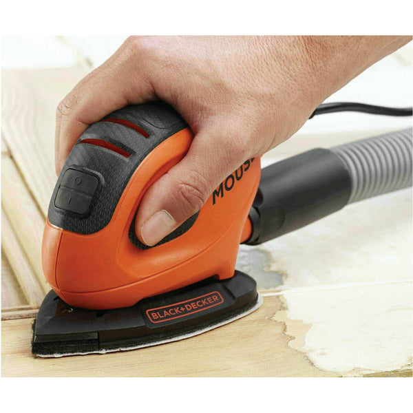 Mouse Sander w 6 Sanding Sheets Sandpaper Black & Decker Orbital Detai