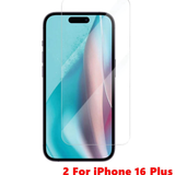 2xTempered Glass Screen Protector Fr iPhone 17 16 15 14 13 12 11 XR Pro Max Plus