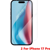 2xTempered Glass Screen Protector Fr iPhone 17 16 15 14 13 12 11 XR Pro Max Plus