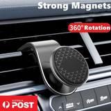 360 Rotation Magnetic Car Mount Air Vent Clip Phone Holder For iPhone Samsung