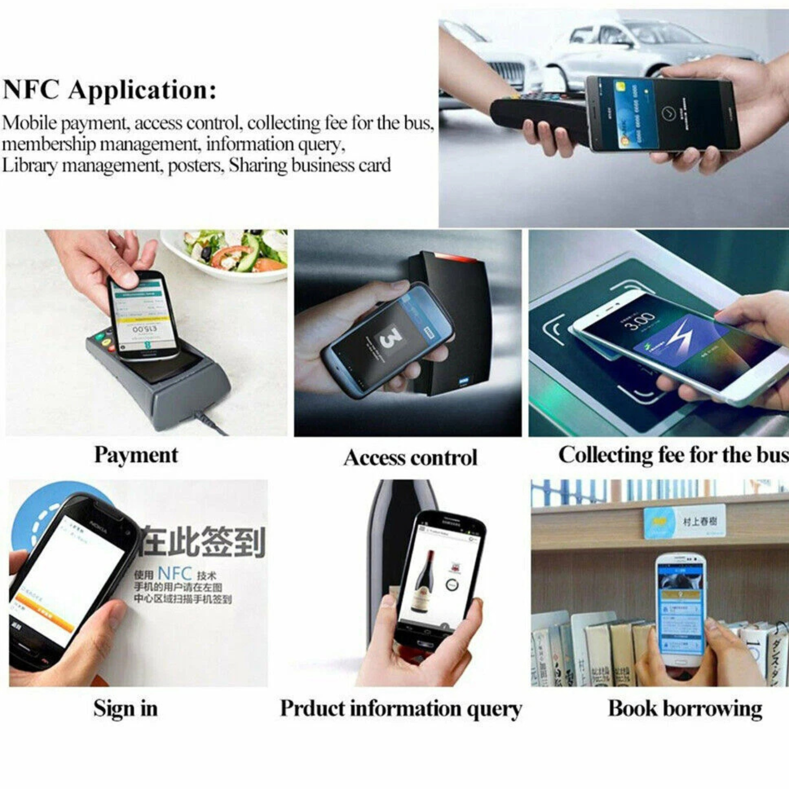 5-40PCS NFC TAG Sticker NTAG 213 Universal Label RFID Tag For Android NFC Phones