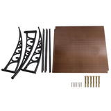 Instahut Window Awning Door Canopy 1m x 2m Brown