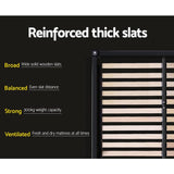 Artiss Bed Frame Queen Size Charcoal NEO