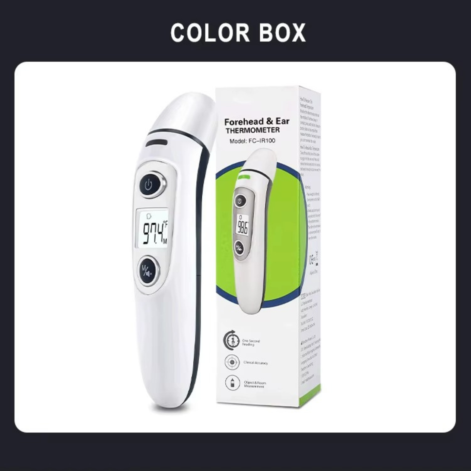 Digital Forehead Ear Thermometer Non-Touch for Children, Baby, Parents