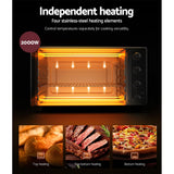 Devanti 60L Convection Oven Electric Fryer Ovens 2000W