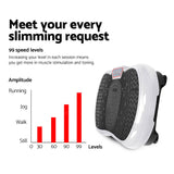 Vibrating Exercise Platform Powerfit Body Shaper Fat Burning Machine Plate Gym
