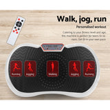 Vibrating Exercise Platform Powerfit Body Shaper Fat Burning Machine Plate Gym