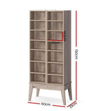 Artiss CD DVD Media Storage Display Shelf Folding Cabinet Bookshelf Bluray Rack