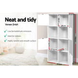 Artiss Display Shelf 8 Cube Storage 4 Door Cabinet Organiser Bookshelf Case Unit