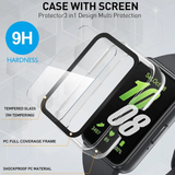 For Samsung Galaxy Fit 3 Screen Protector Tempered Glass PC Full Case Cover