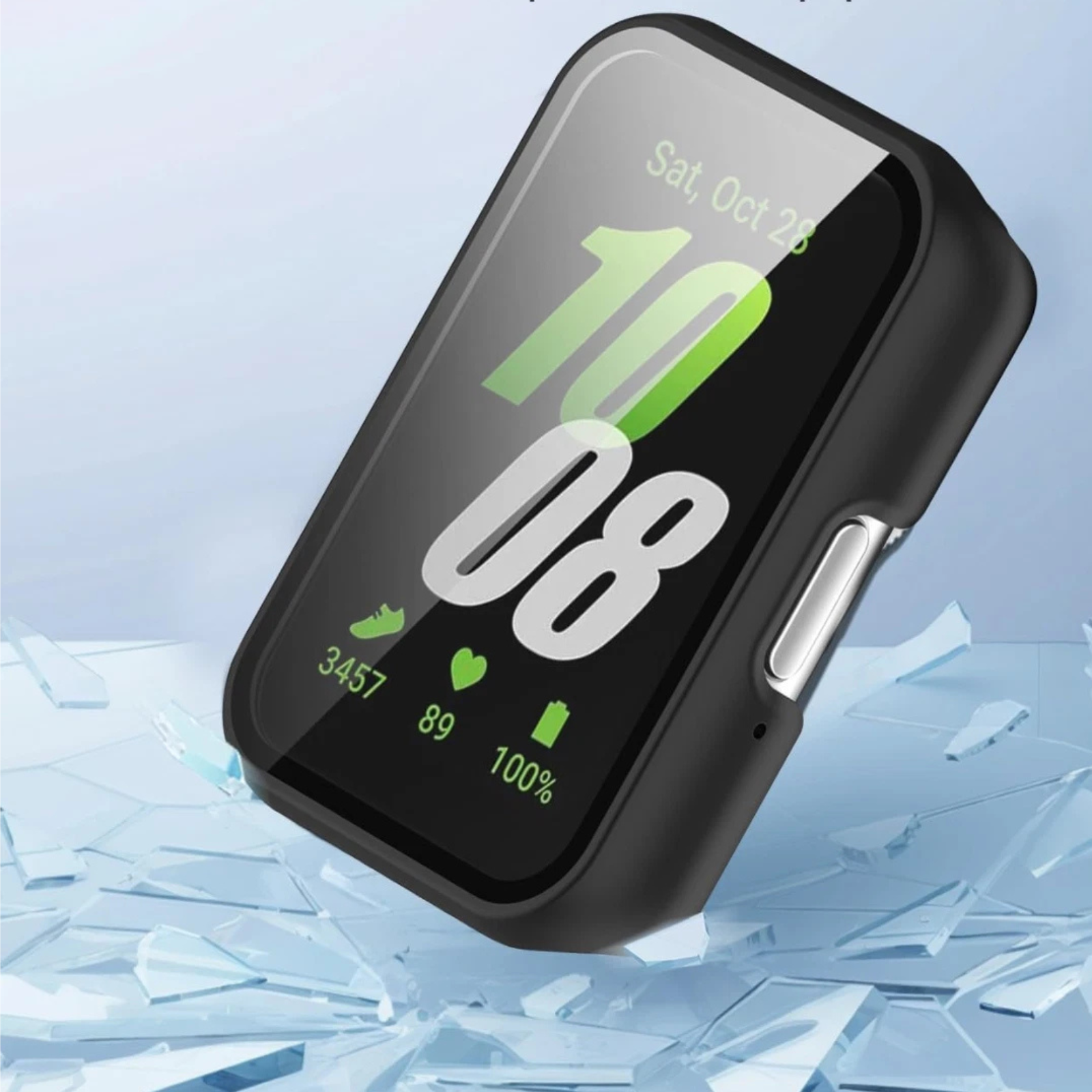 For Samsung Galaxy Fit 3 Screen Protector Tempered Glass PC Full Case Cover