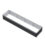 Green Fingers 2-in-1 Raised Garden Bed Kit Ergonomic 45cm Professional Depth 320cm Large Metal Planter Box | Easier Access Veggie Patch | Rust-Proof Galvanised Steel with Safe Rounded Corners & Gloves