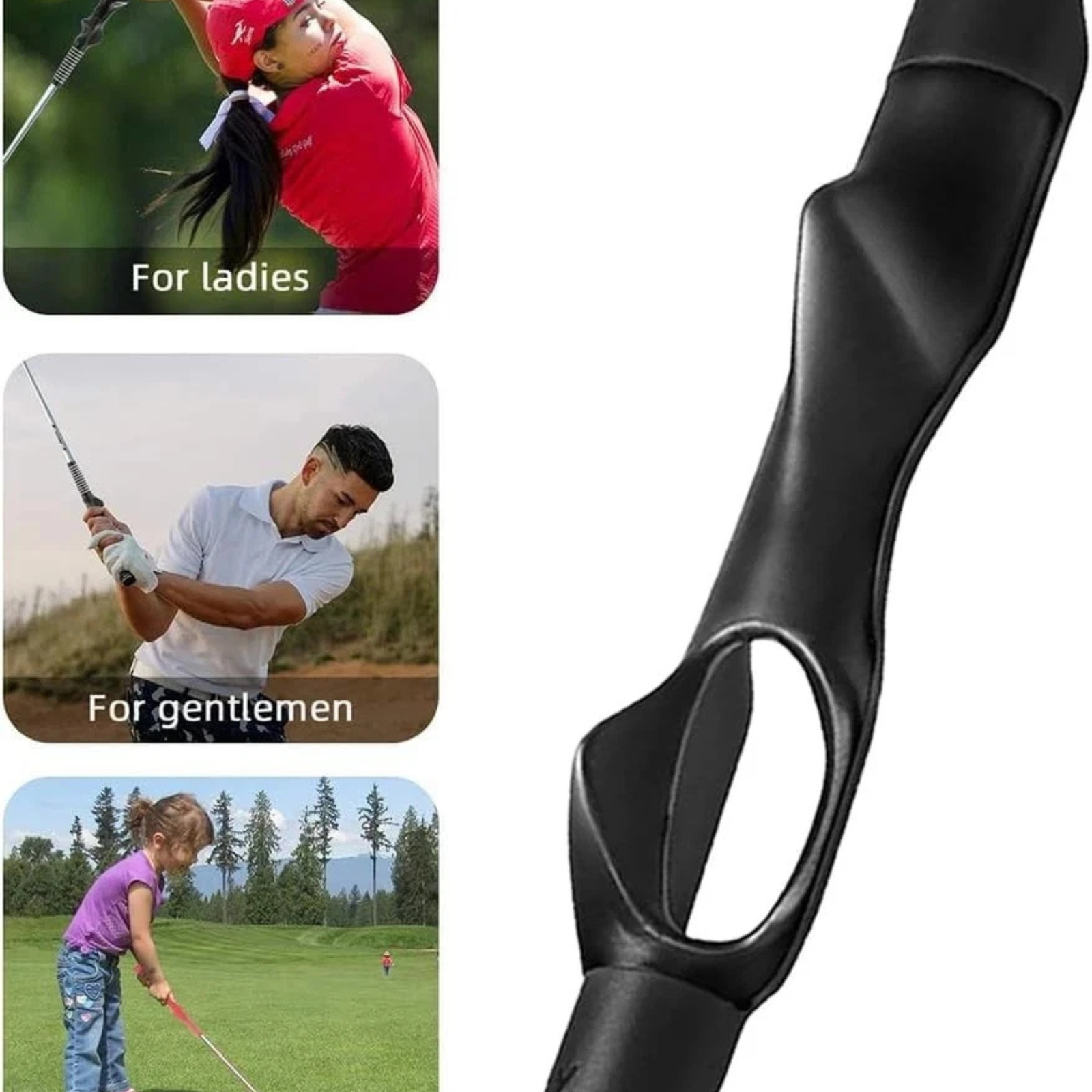 Golf Trainer Grip Aid Attachment for Golf Club Swing Training Practice in Box