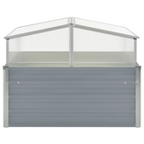 Greenhouse Cover Raised Garden Bed Planter Box Galvanised Steel Grey.