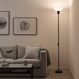 Ikea Tagarp Floor Uplighter Glass Black/White
