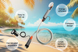 Rechargeable Portable Camping Shower Pet Washing 180cm Hose Mountable or Suction