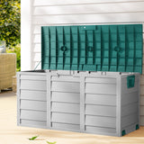 Outdoor Storage Box Bench Seat Storage Firewood Storage Toy Tool Shed Wheels 290