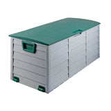 Outdoor Storage Box Bench Seat Storage Firewood Storage Toy Tool Shed Wheels 290