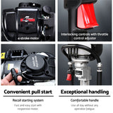 Giantz Petrol Post Driver 38CC 4-Stroke Rammer Pile Star Picket Fence Hole Black