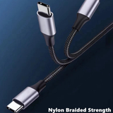 PD 60W USB C to Type C Charging Data Cable Fast Charger For iPhone 15 Samsung