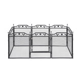 i.Pet Pet Dog Playpen Heavy-Duty Enclosure Multi-Configuration Indoor Outdoor Black