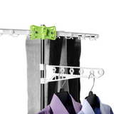 Premium Large Foldable Rolling Clothes Rack Laundry Airer Clothes Hanger Dryer.