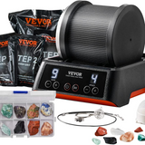 Rock Tumbler Kit, 4-Speed9-Day Timer, Professional Rock Polisher