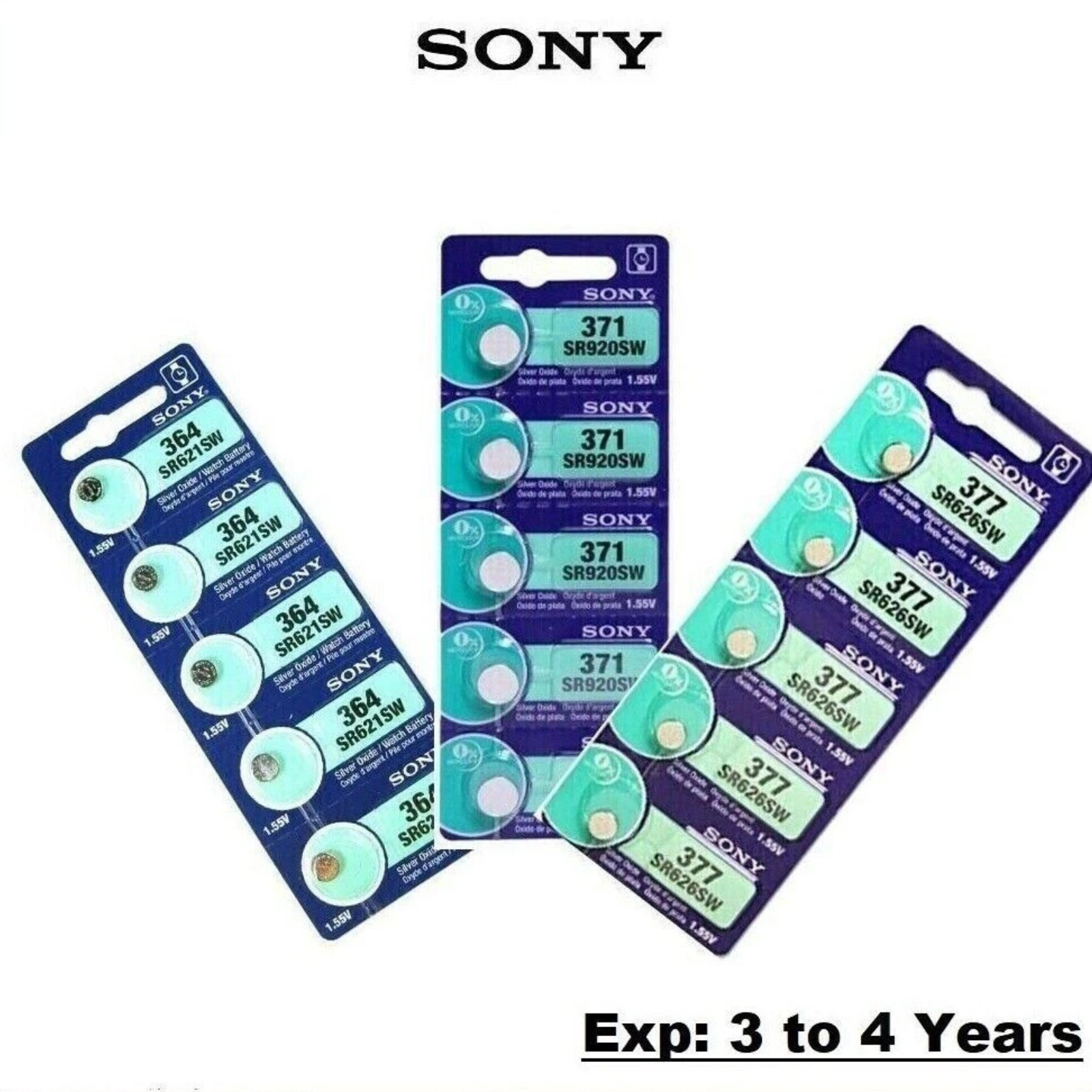 Sony 337 379 364 371 377 394 395 SR626SW SR920SW SR621SW AG4 AG1 621 Battery