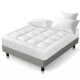 Giselle Bedding 5cm Bamboo Pillowtop Mattress Topper 1000GSM Mattress Pad for Back Pain Relief Washable Breathable Protector with 45cm Deep Pocket King