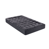 Giselle Bedding Bamboo Charcoal Filling Pillowtop Topper 1000GSM 5cm Thick Pillowtop Pad for Back Pain Relief Washable with 45cm Deep Pocket King Single