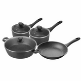 4pc Pyrolux Pyrostone Non-Stick Frypan/Saucepan/Chef Pan Induction Cookware Set