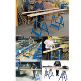 2 Scaffolding Trestles Building Handyman Works Scaffold Saw Horse Bench 150KG AU.