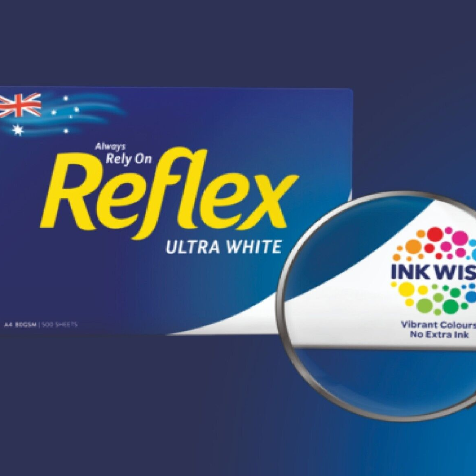 1 x Reflex A4 Ream Ultra White Copy Paper 80gsm - 1 Ream 500 Pages She ...