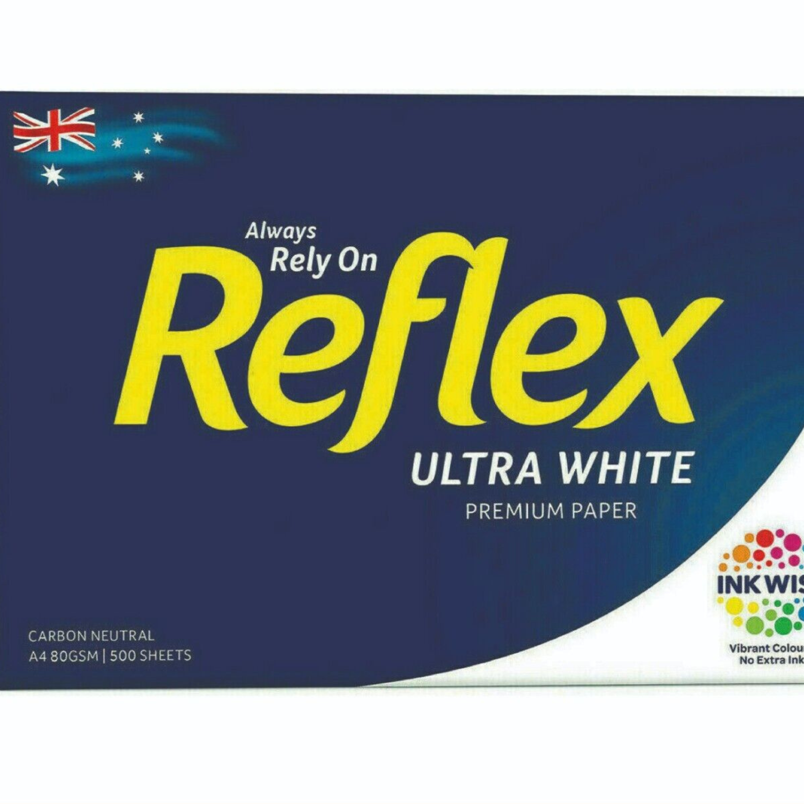 1 x Reflex A4 Ream Ultra White Copy Paper 80gsm - 1 Ream 500 Pages She ...