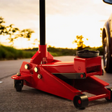 Heavy Duty 2000kg Lifting Carrying Trolley Jack Hydraulic Service Red New.