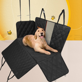 "Waterproof Pet Car Seat Cover - Non-Slip Dog Hammock Protector with Seat Belt"