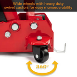 Heavy Duty 2000kg Lifting Carrying Trolley Jack Hydraulic Service Red New.