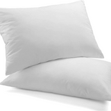 Royal Comfort Goose Down Feather Pillows 1000GSM 100% Cotton Cover - Twin Pack.