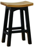 Tokyo Timber Kitchen Counter Stool (Black Caramel)