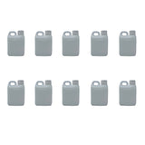 10x 1L HDPE Jerry Cans with TE Caps - Empty Plastic Bottles for Chemicals/Food