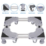 Adjustable Appliance Stand with Locking Wheels - For Washing Machines & Fridges