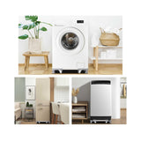 Adjustable Appliance Stand with Locking Wheels - For Washing Machines & Fridges