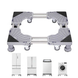 Adjustable Appliance Stand with Locking Wheels - For Washing Machines & Fridges
