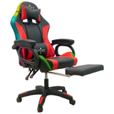 Intex Spire Onyx Led Massage Gaming Chair - Red And Black