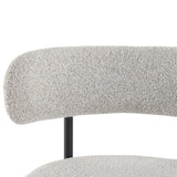 Sleek White Quartz Metal Boucle Elsa Bar Stools - Modern Kitchen & Dining Seating