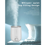 SANSAI Air Humidifier Ultrasonic Cool Mist 4.8L WHITE