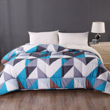 Ramesses Parallelogram 1 Pc Printed Sherpa Comforter King