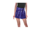 Silver Sequin Party Skirt - Ladies Bling Fringe Dress with Tassel Details
